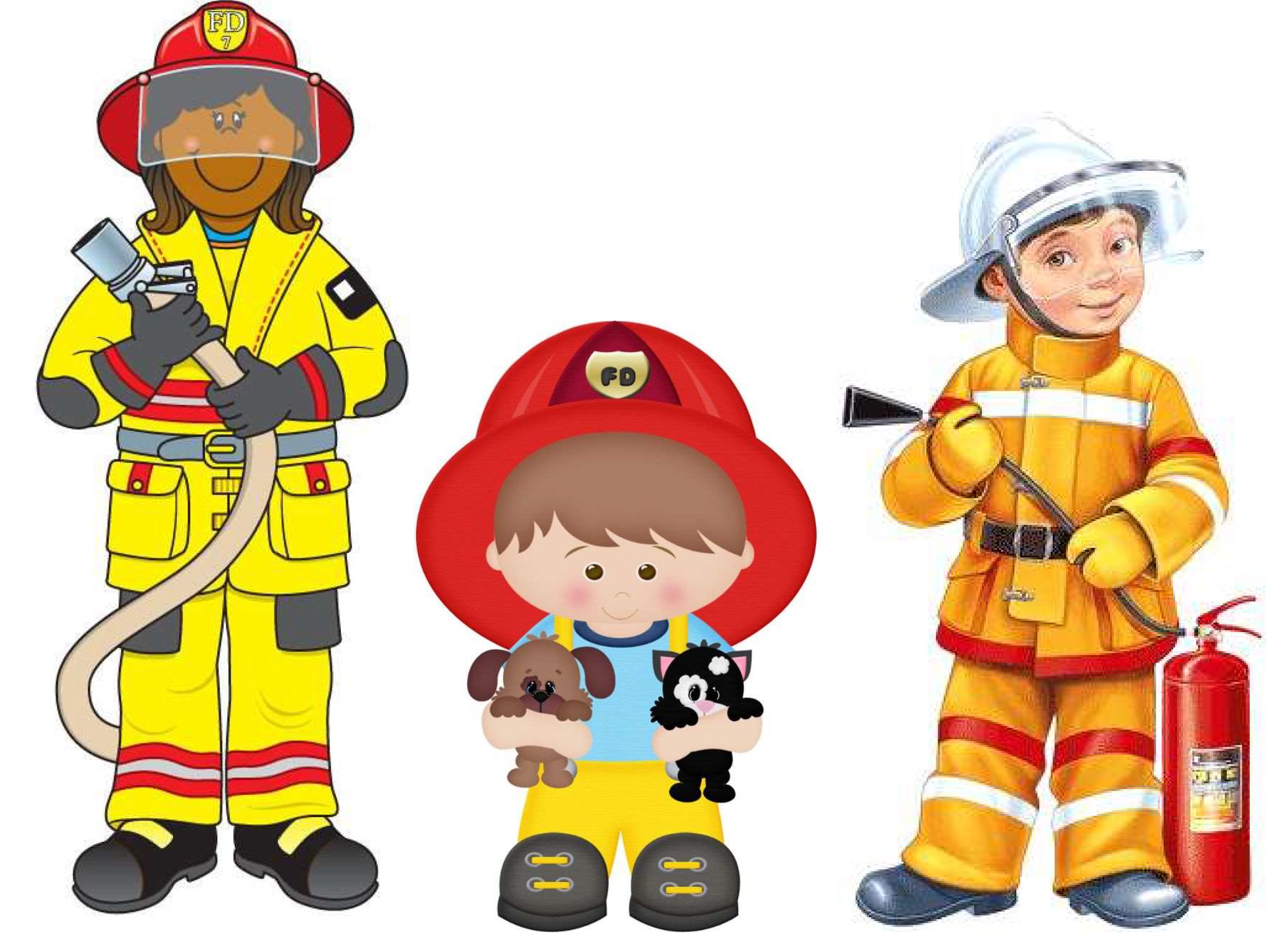 Атрибуты пожарного картинки для детей