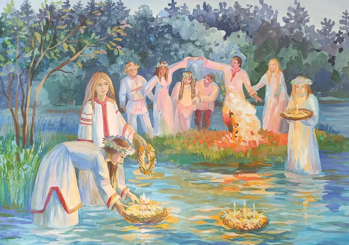 Ivan kupala. Ольшанский «ночь на Ивана Купала». Крамской Семик Ивана Купала. С праздником Ивана Купала. Праздник Ивана Купалы на Руси.