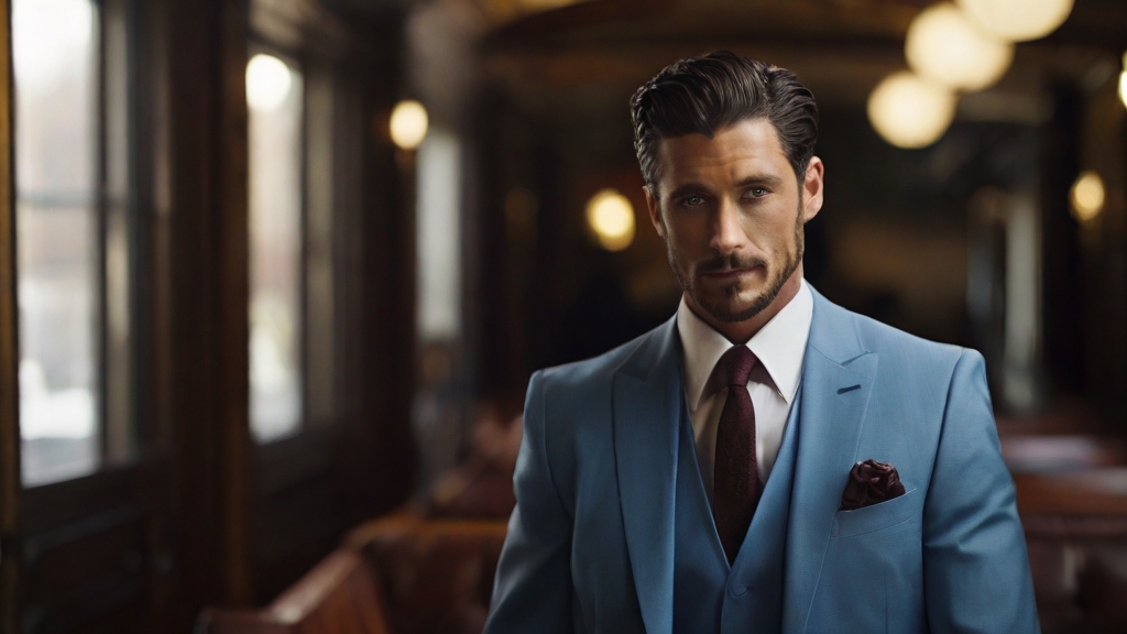 a man in a beautiful suit